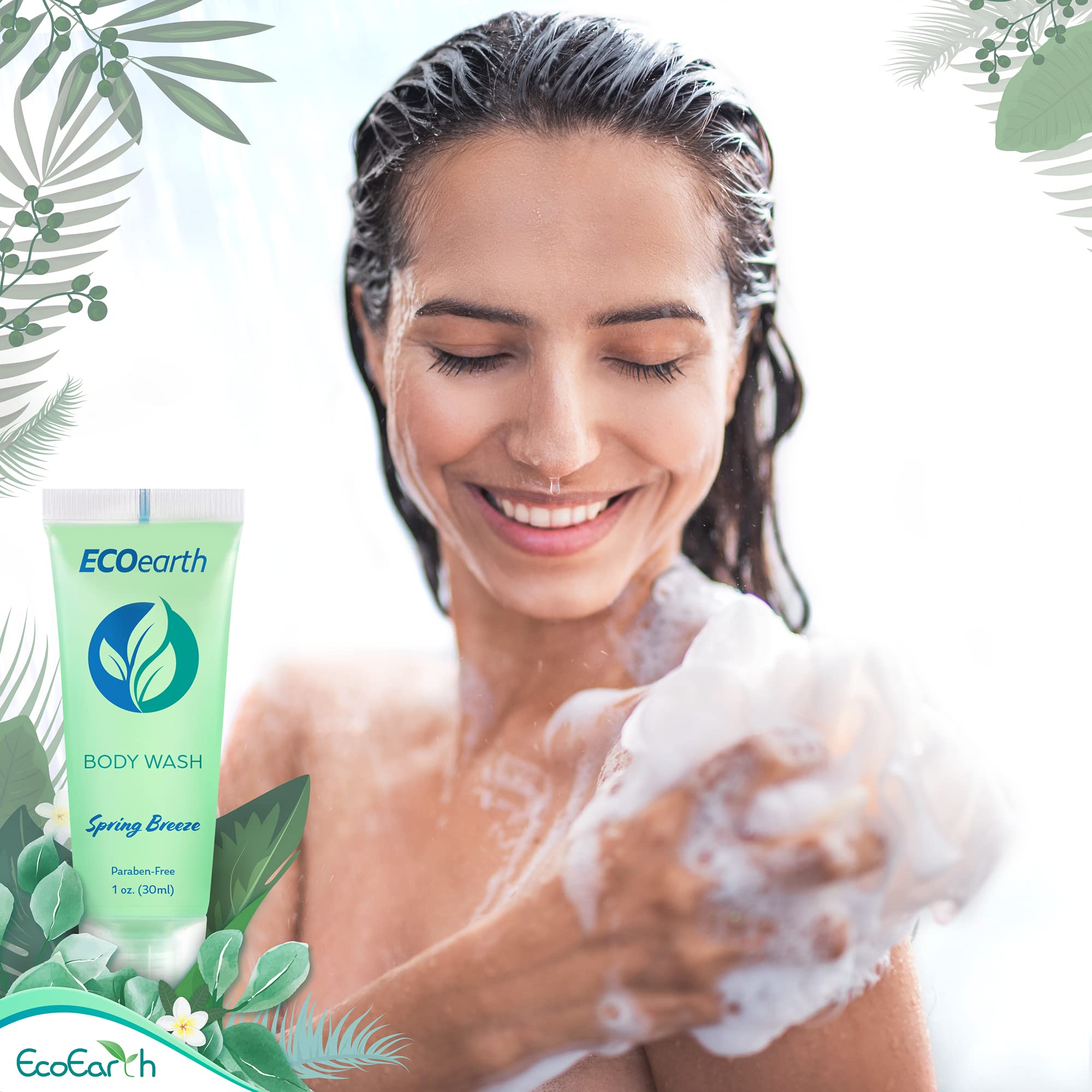 EcoEarth lather texture close-up, gentle cleansing benefit