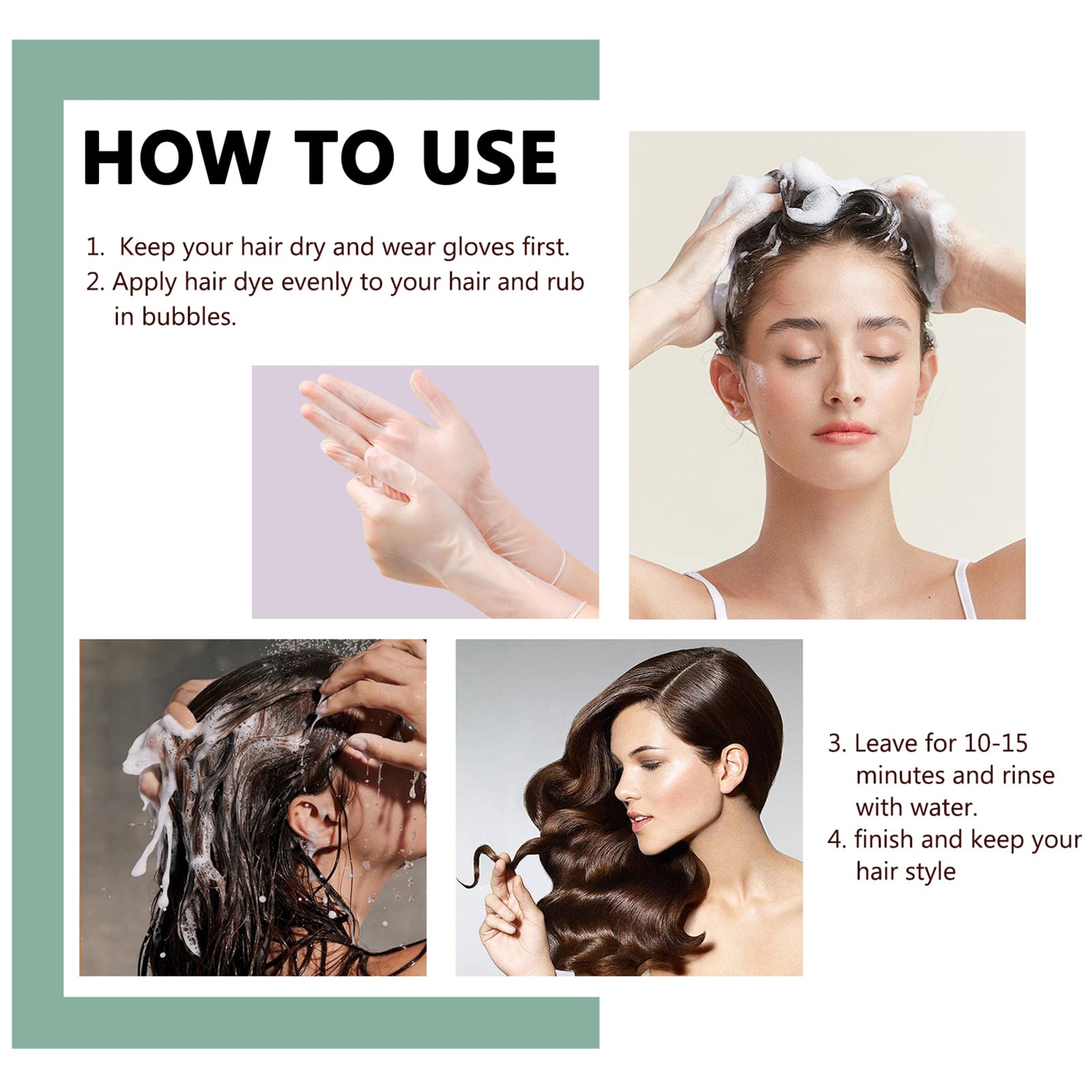 ECOFAN being applied to dry hair demonstrating quick application and efficient coverage