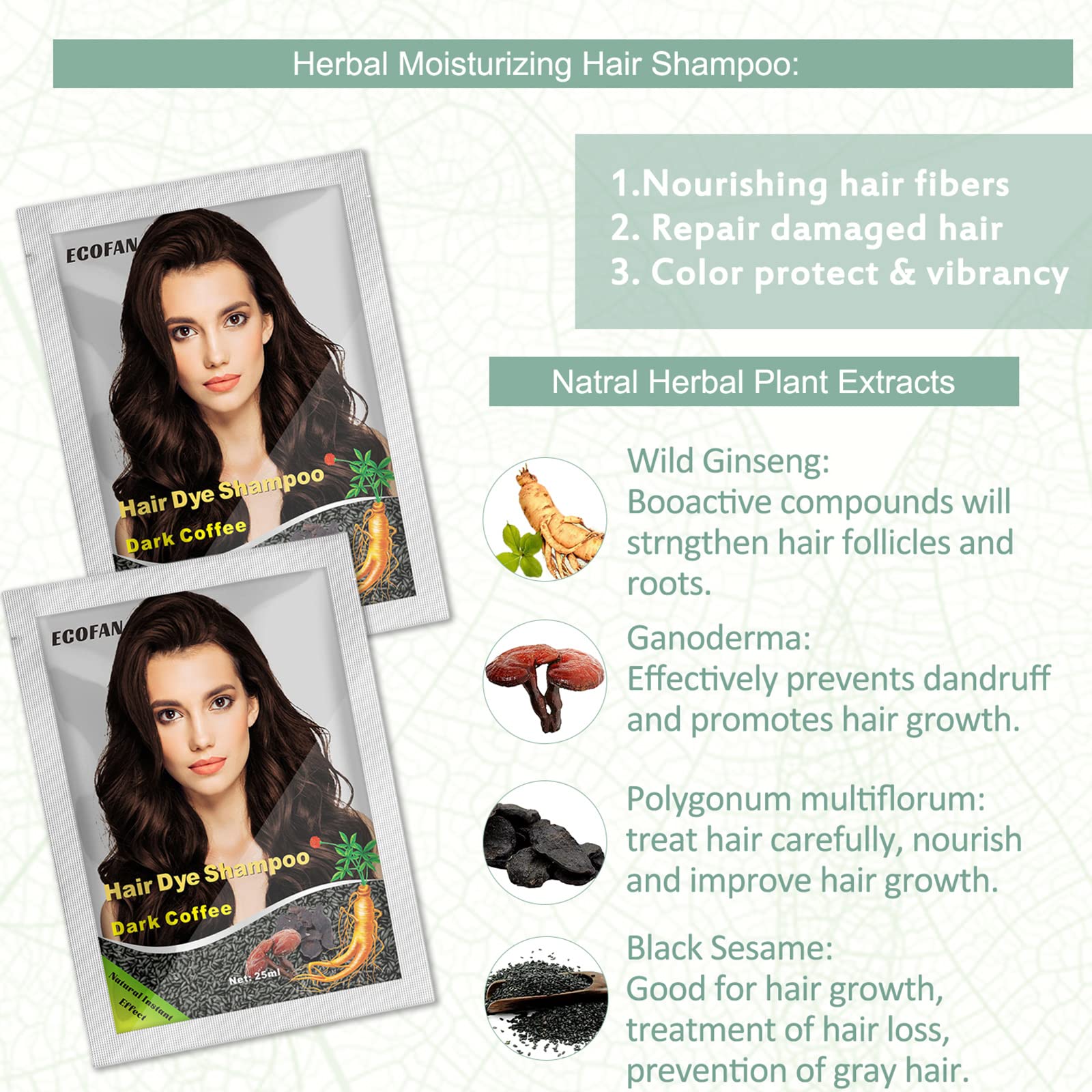 ECOFAN shampoo texture close-up showing smooth conditioning formula