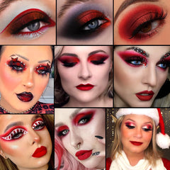 ecofavor finished Halloween eye look showing dramatic costume-ready effect