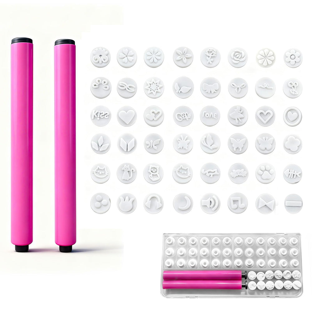 Ecoflick front packaging showing compact nail stamp kit and benefits