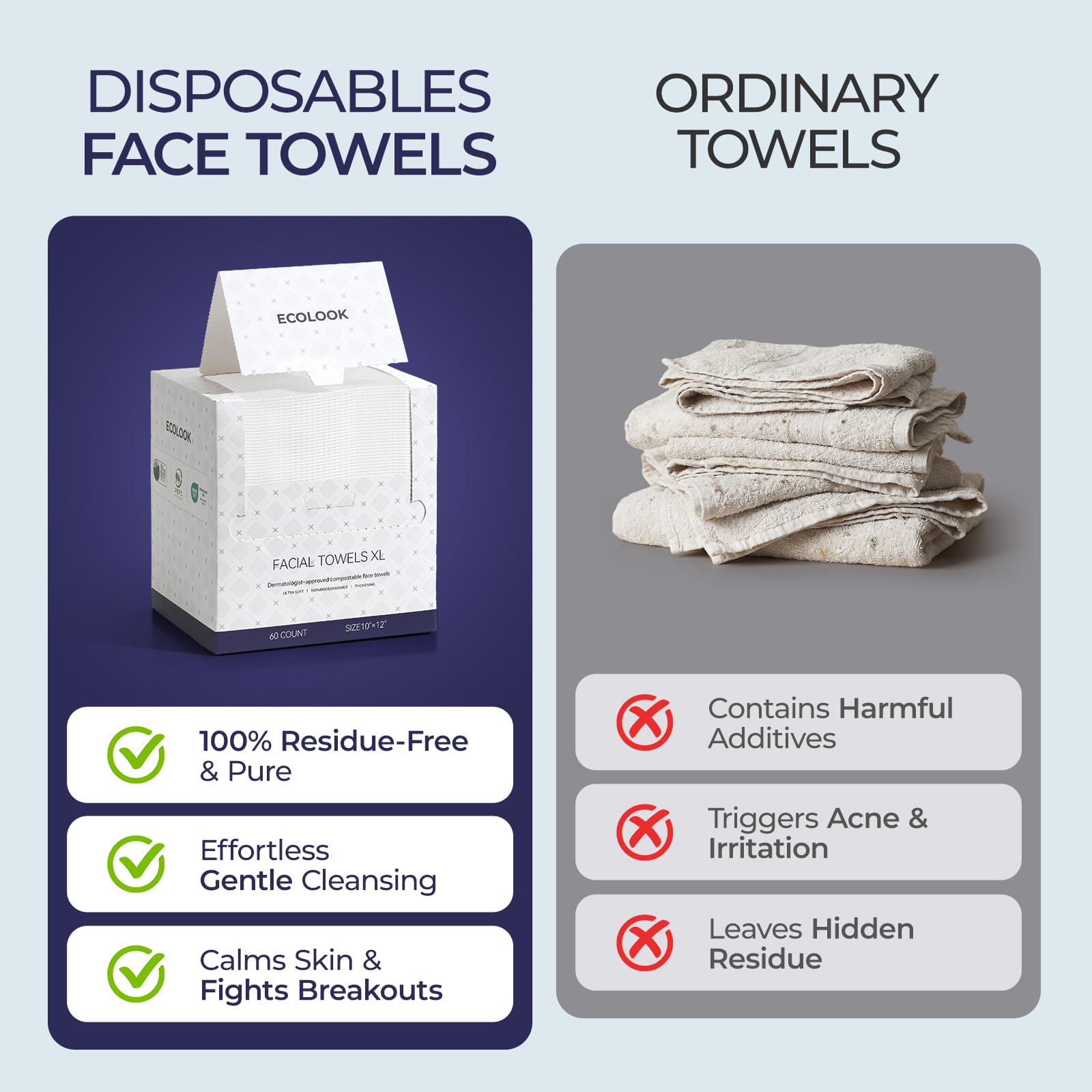 ecolook open box with stacked towels for ready access and storage