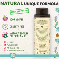 ecoLove back label closeup showing ingredient list and certifications