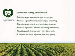 ecoLove in shower lifestyle scene illustrating soothing daily use