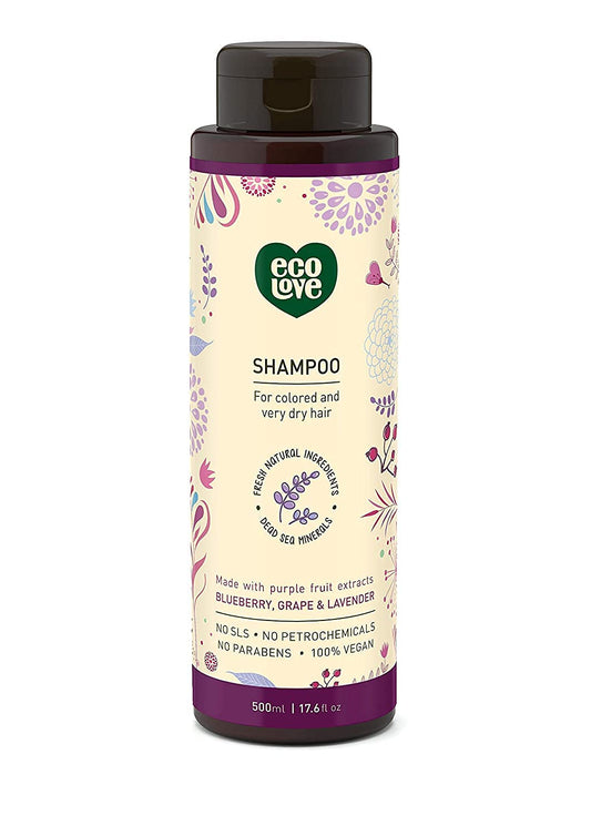 ecoLove front bottle view showing product and clean labeling, promotes calm scent
