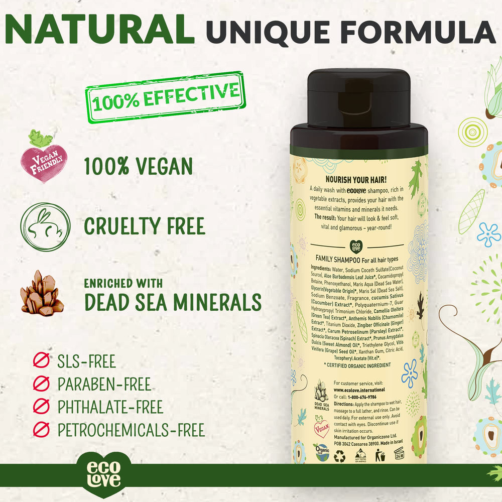 ecoLove shampoo foam texture close-up highlighting gentle lather and softness