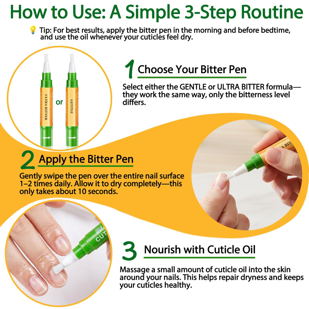 Econail application demo on fingernail illustrating easy, quick steps