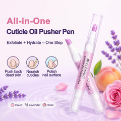 Econail rose brush-tip spreading nourishing oil for soft cuticles