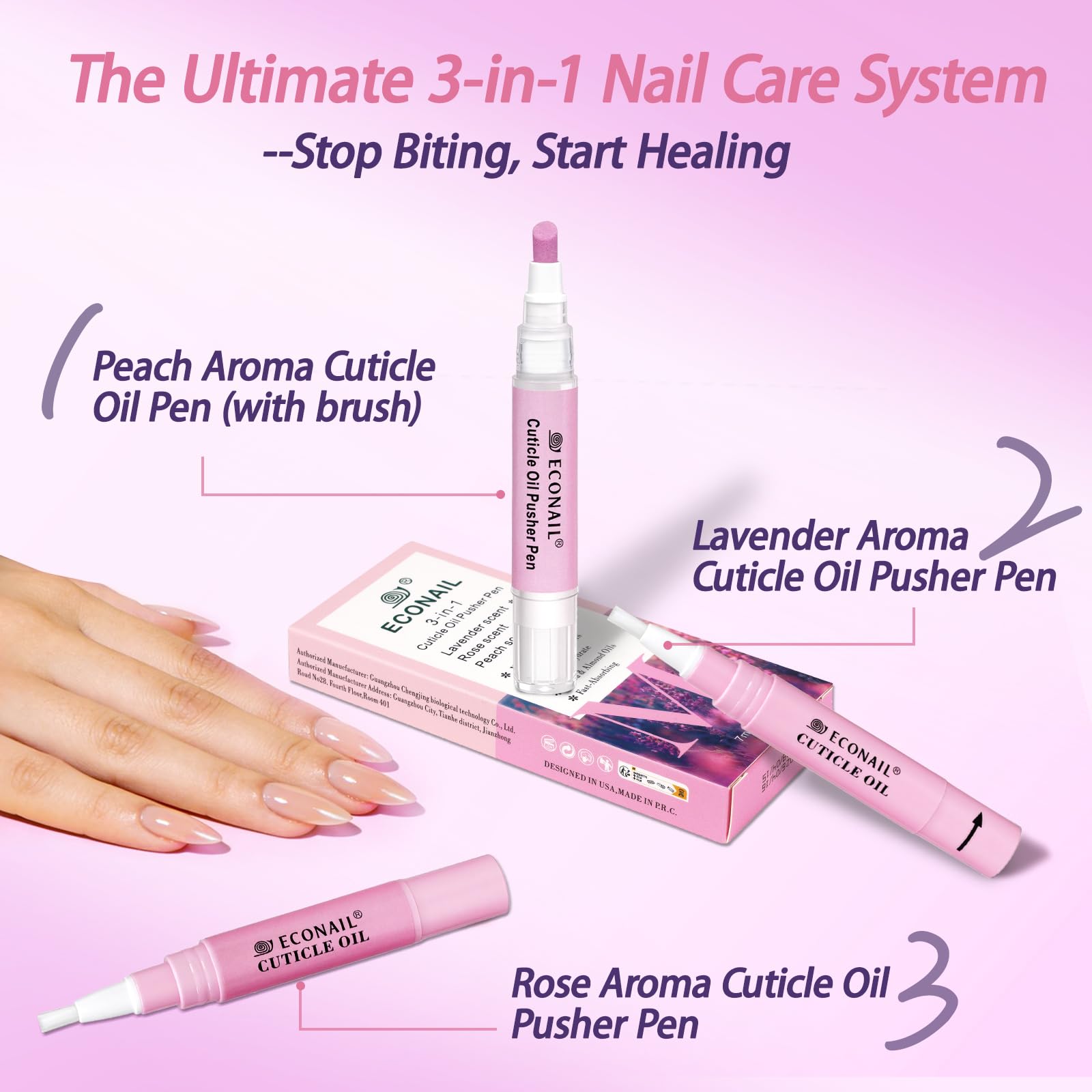 Econail ceramic tip close-up demonstrating precise cuticle lifting and safety