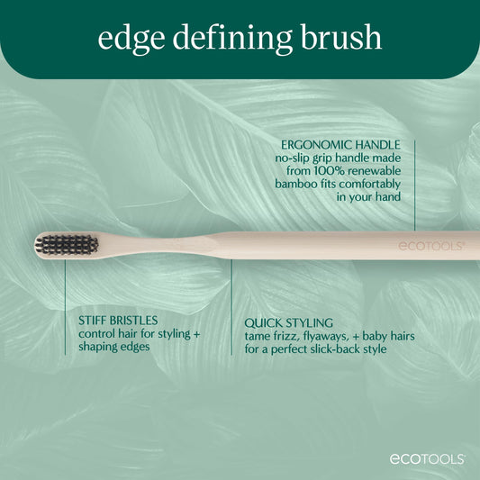 EcoTools close-up of dense synthetic bristles showing control benefit