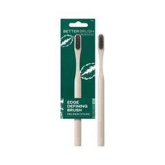 EcoTools front view of small edge defining brush for precise styling