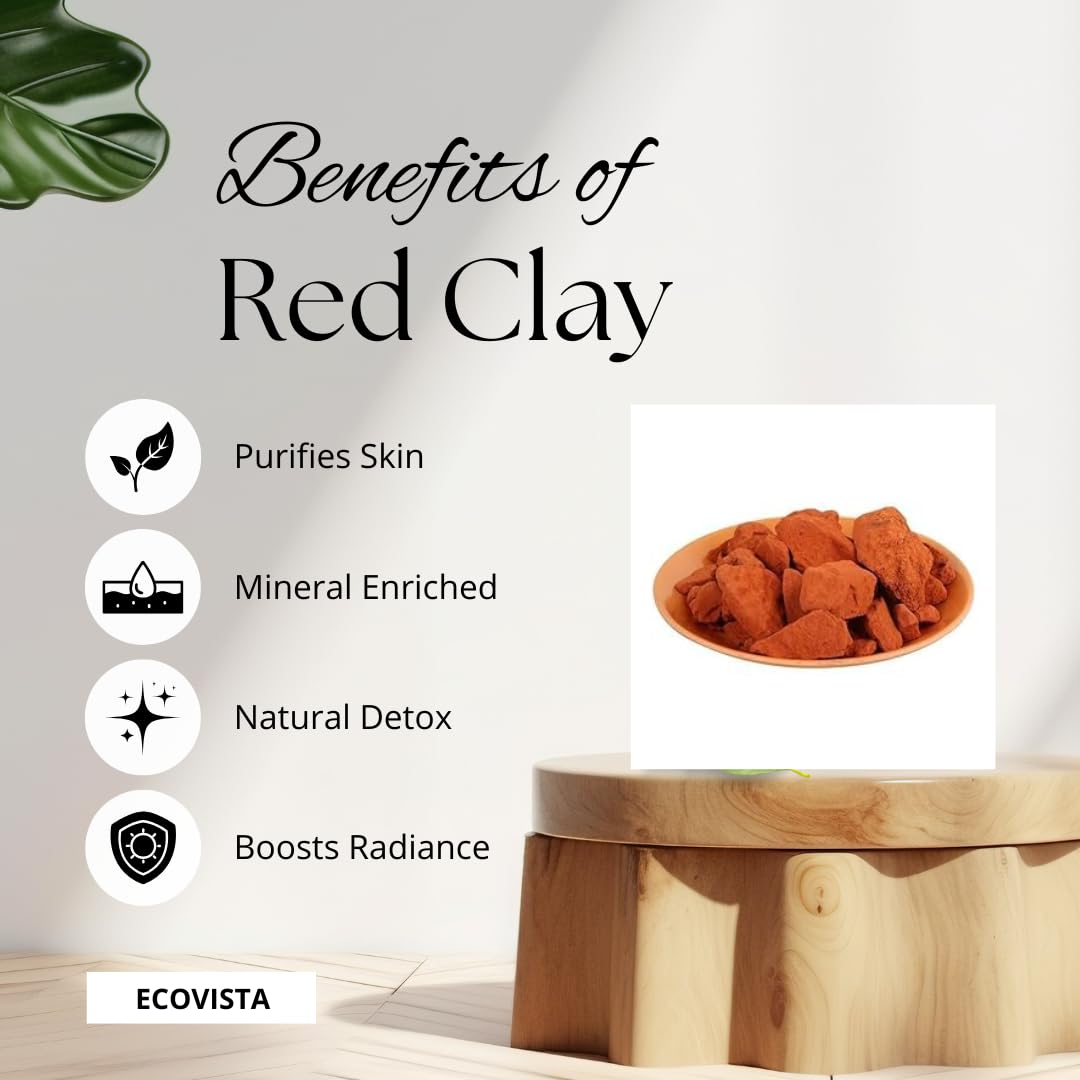 EcoVista crushed clay powder in bowl ready to mix for food or skincare benefits