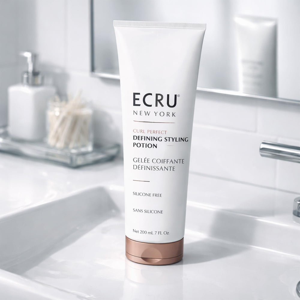 Ecru New York visible before and after curl definition improvement