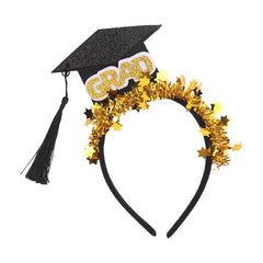 Ecuupas front view headband showing graduation design and festive look