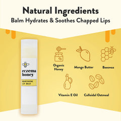ECZEMA HONEY close-up of smooth balm texture highlights non-waxy glide