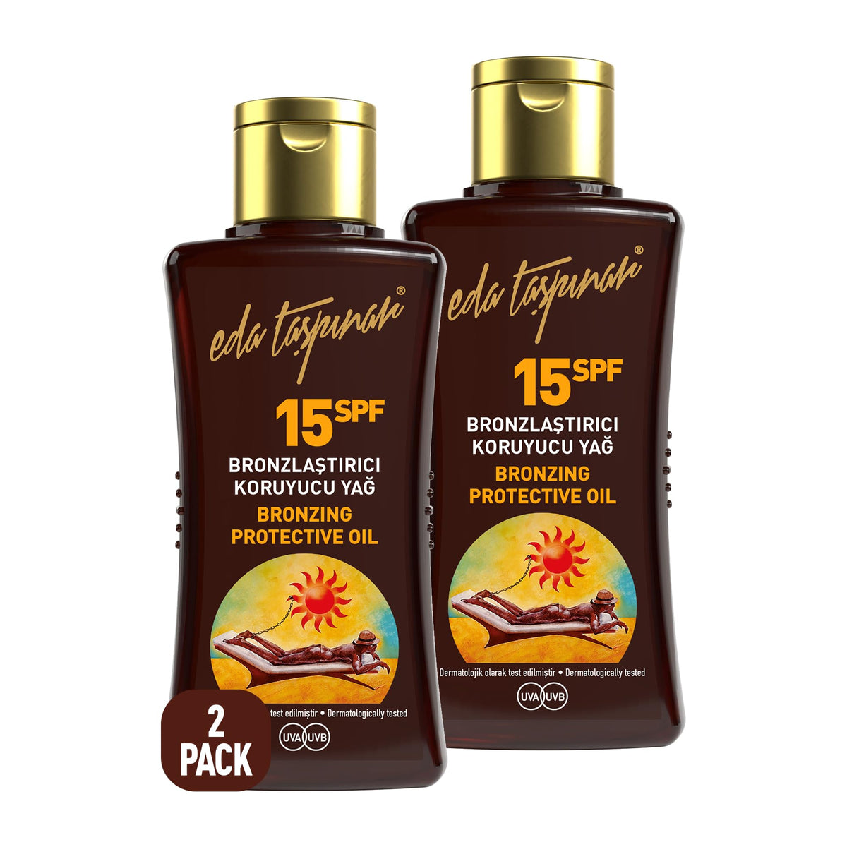 Eda Taşpınar front packaging showing travel-size bottles and benefits