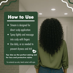 EDEN BodyWorks applied to scalp during massage to soothe itch and flakes