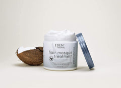 EDEN BodyWorks being applied to damp hair demonstrating deep conditioning and improved manageability