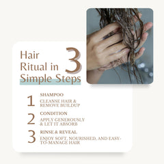 Edenika Botanicals before and after comb-through showing reduced tangles and stronger hair
