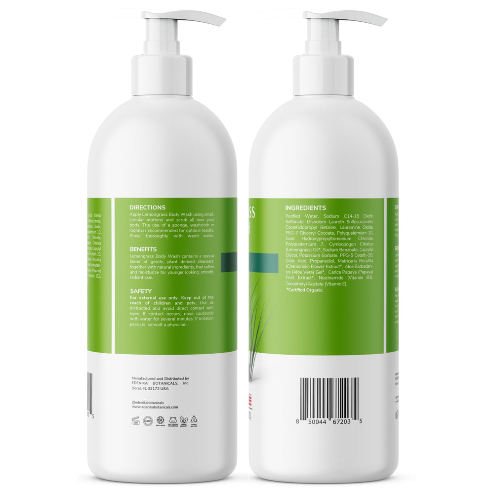 EDENIKA BOTANICALS bottle staged in bathroom showing eco-friendly lifestyle