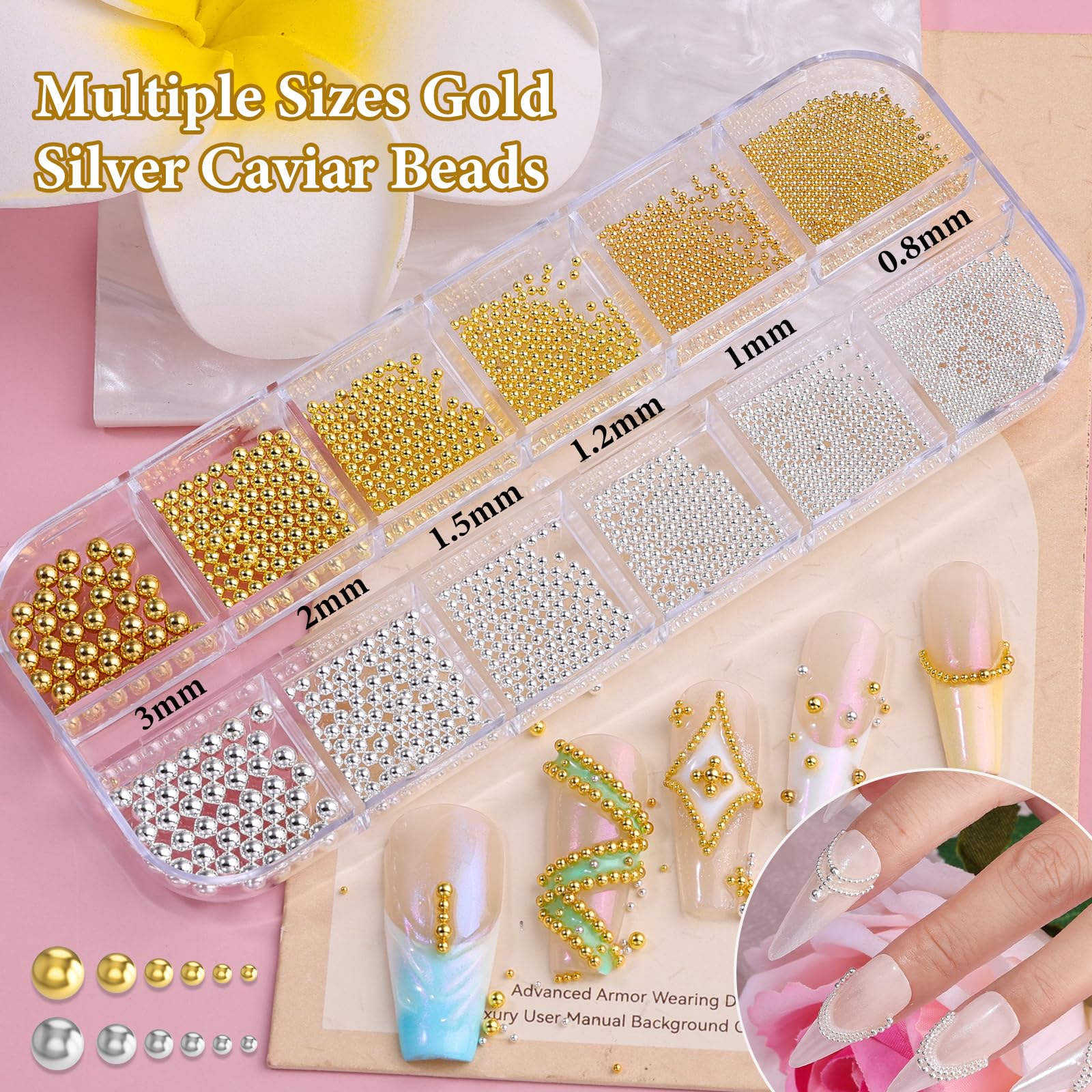 editTime charms applied on acrylic nail swatch showing finished look