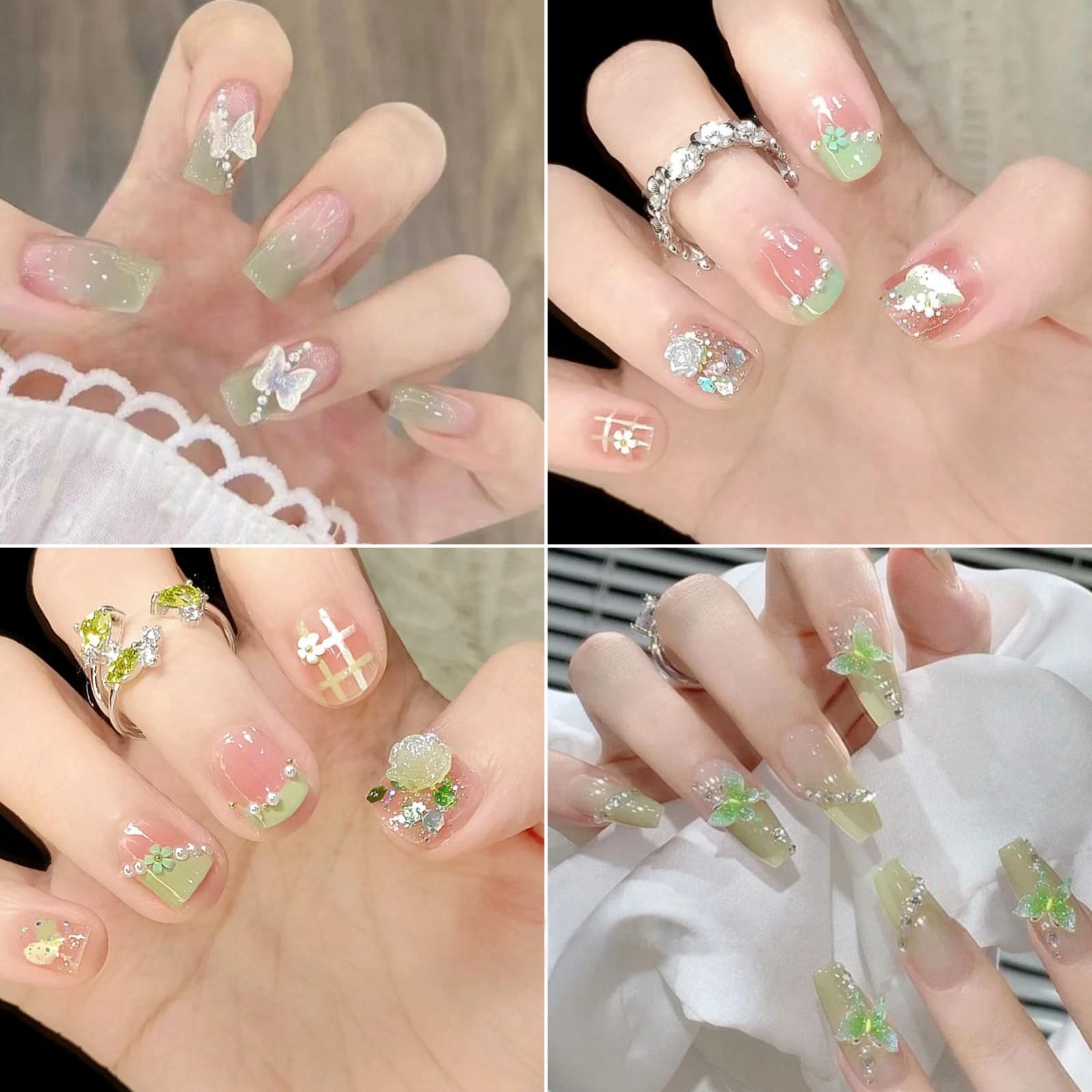 editTime application on press-on nail demonstrating placement precision and finishing look