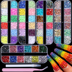 editTime front view of five boxed gem set showing variety and organization benefit