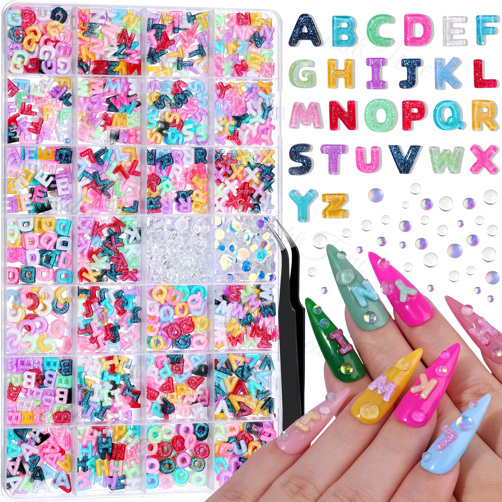 editTime front packaging showing 1100-piece letters and beads, clear variety benefit
