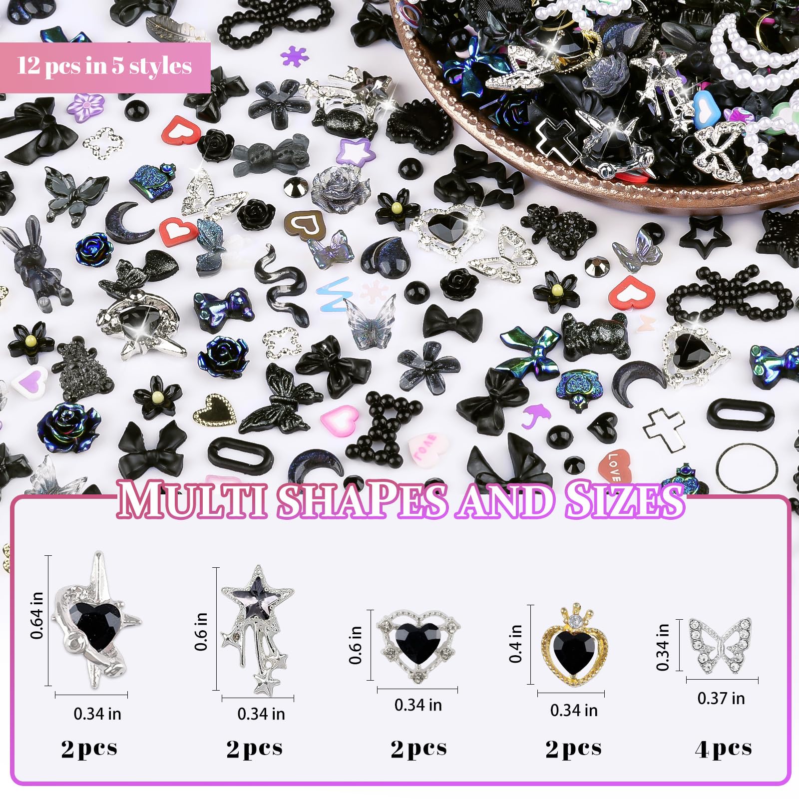 editTime metal alloy rhinestones detail for high-shine focal points