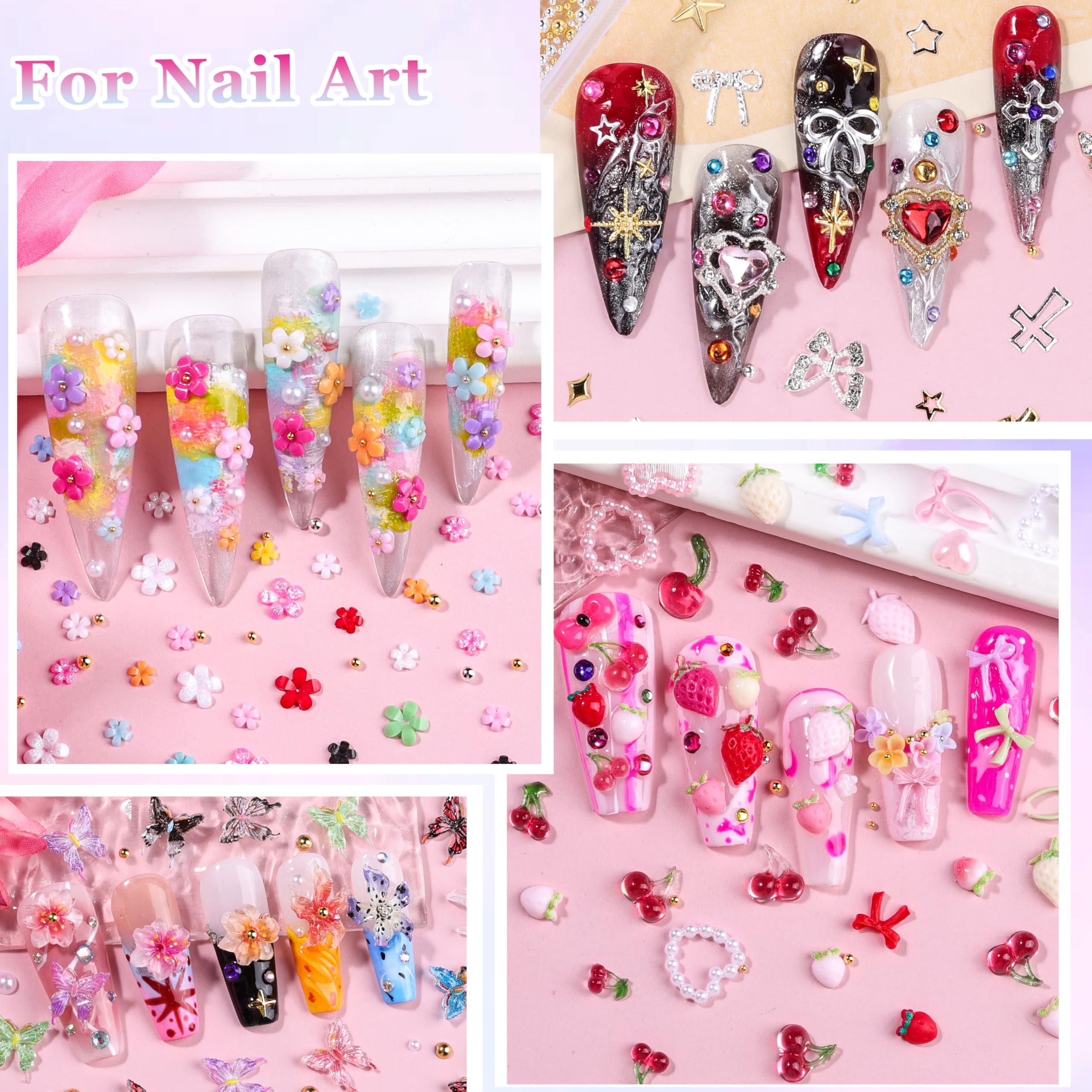 editTime model applying gems on nails showcasing finished look