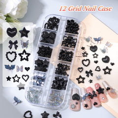 editTime charms applied to an acrylic nail demonstrating salon-ready shine and secure placement