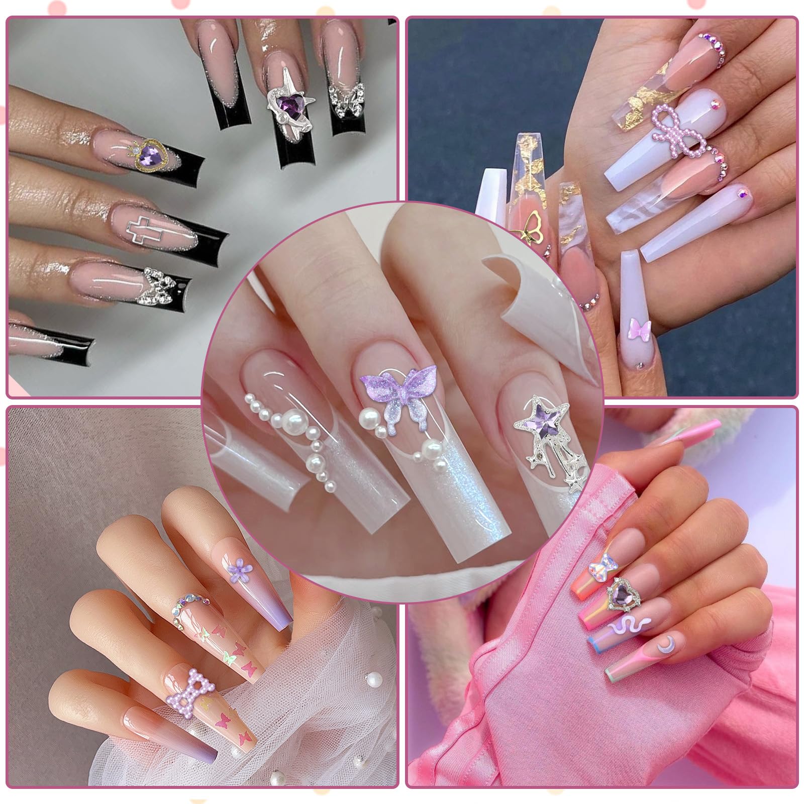 editTime model hand wearing charms showing how kit elevates nail looks
