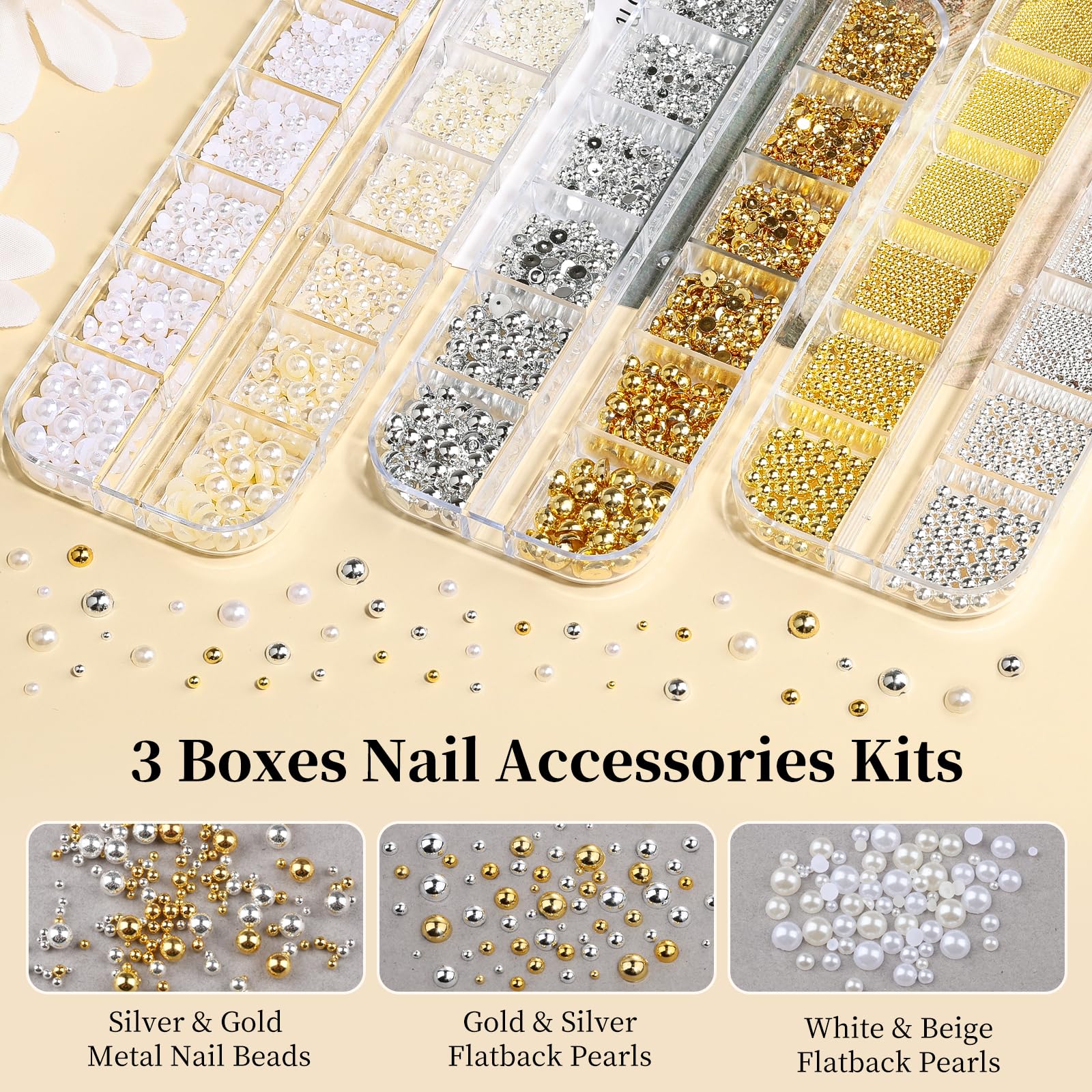 editTime metal caviar beads close-up showing shine and precise texture