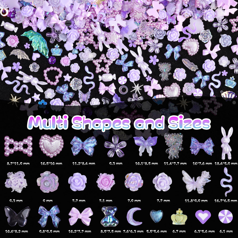 editTime close-up of purple resin butterfly charm highlighting detail