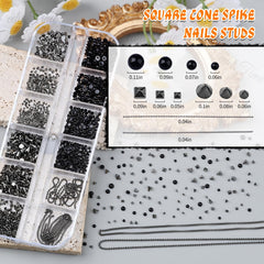 editTime detailed view of star and cross studs for bold gothic accents