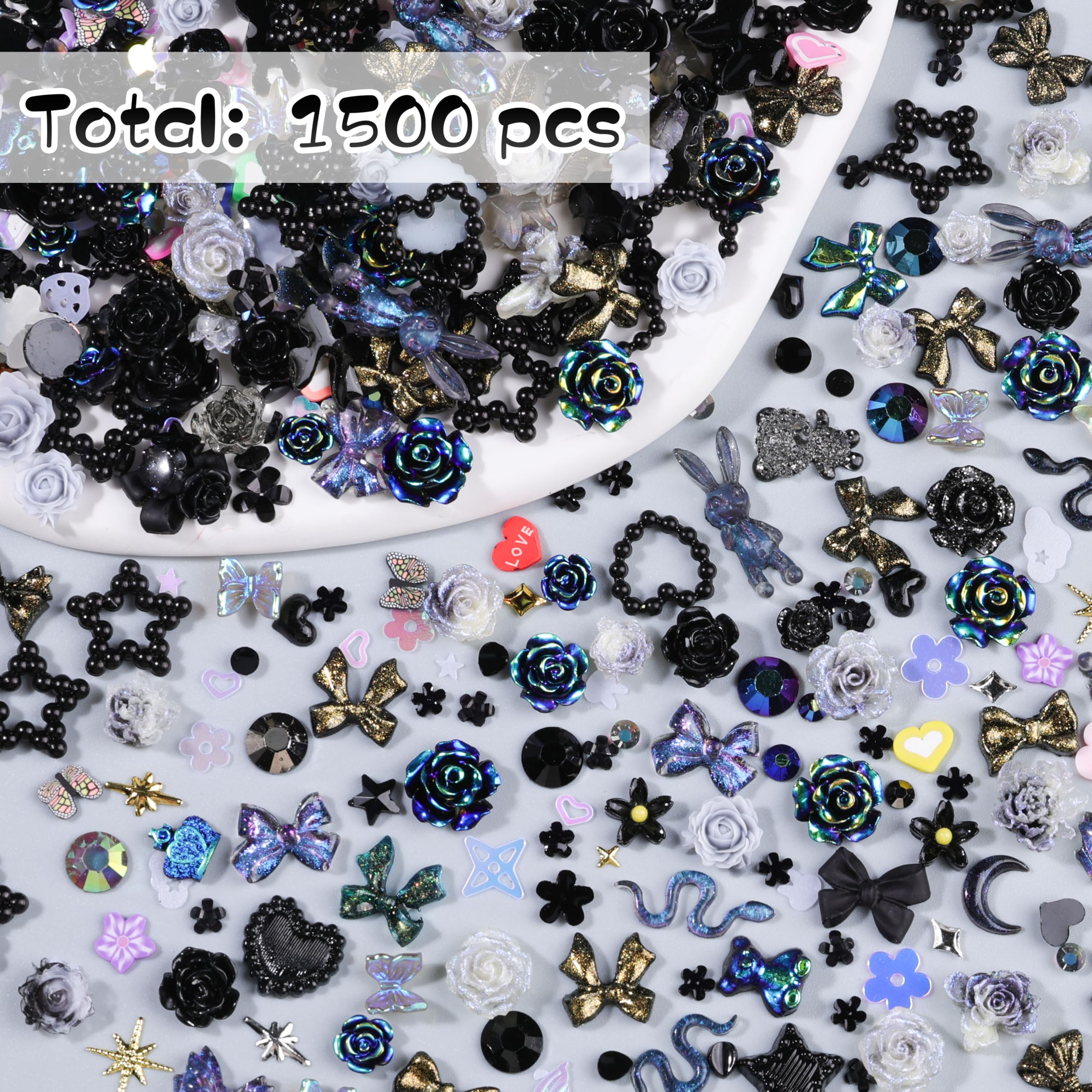 editTime flatback pearls and rhinestones grouped for layering and contrast — easy adhesion