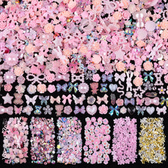 editTime front packaging showing 1500pcs pink charms, great value