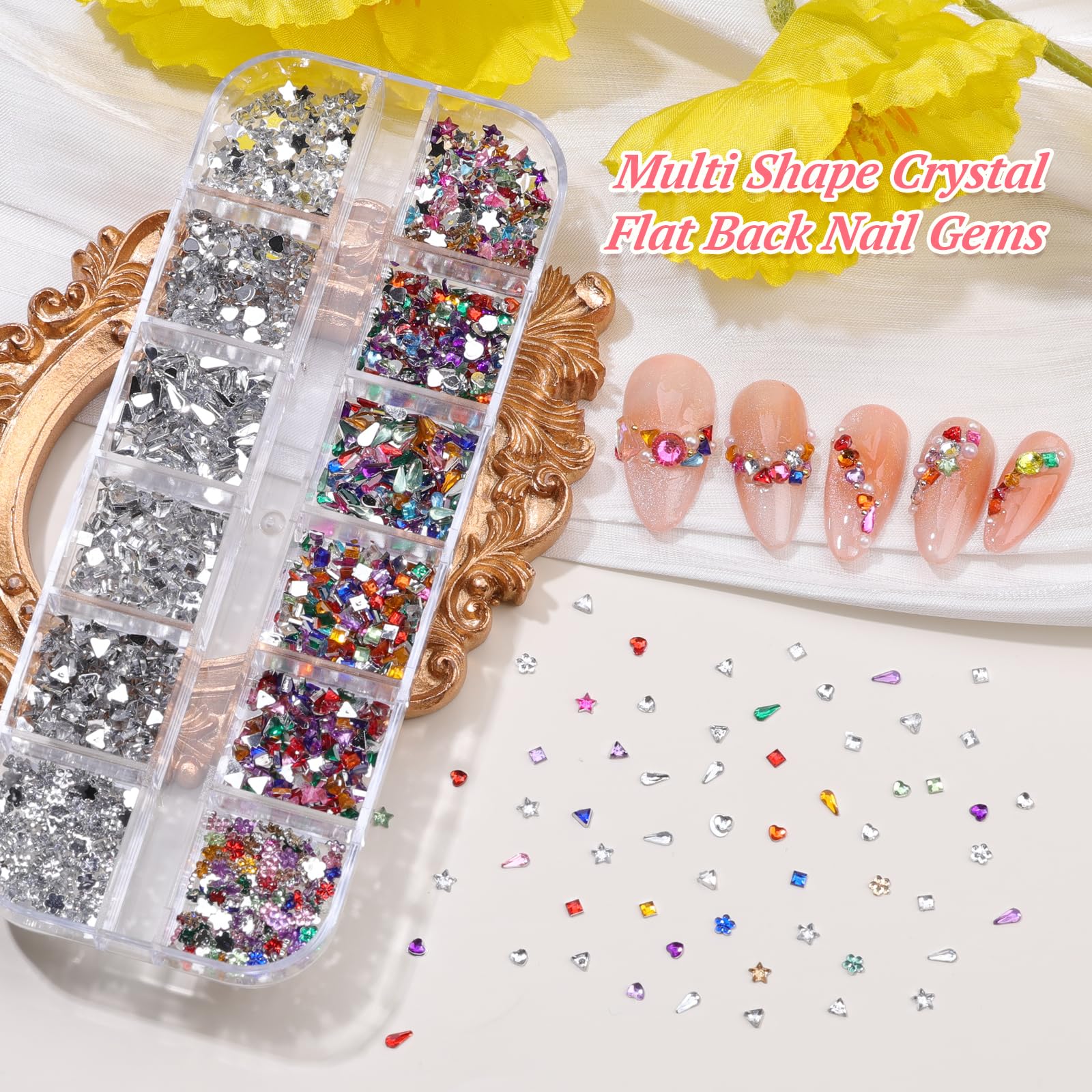 editTime half pearls sequins and foil flakes grouped for layered effects and creative finishes