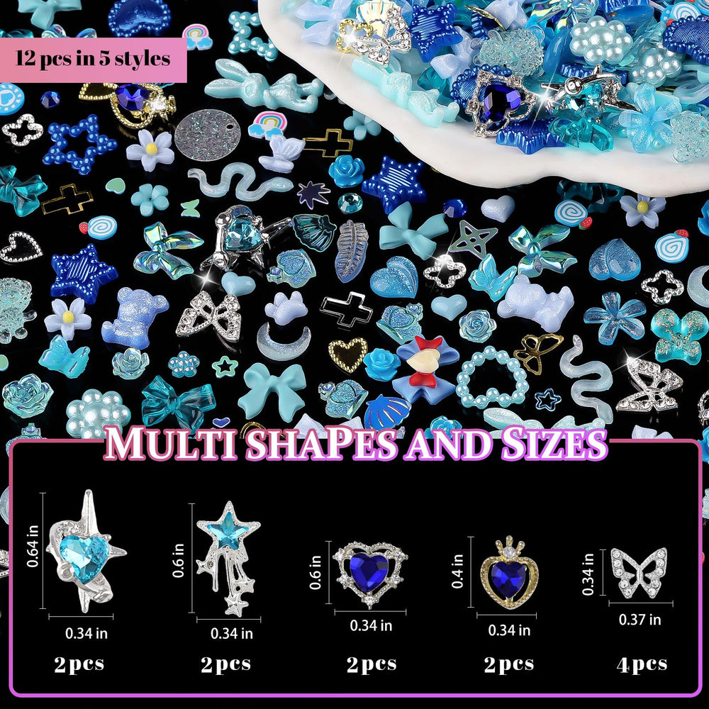 editTime metal rhinestone cluster displaying luxury sparkle on nails