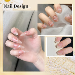 editTime applying beads to gel nail for professional-looking dimensional detail
