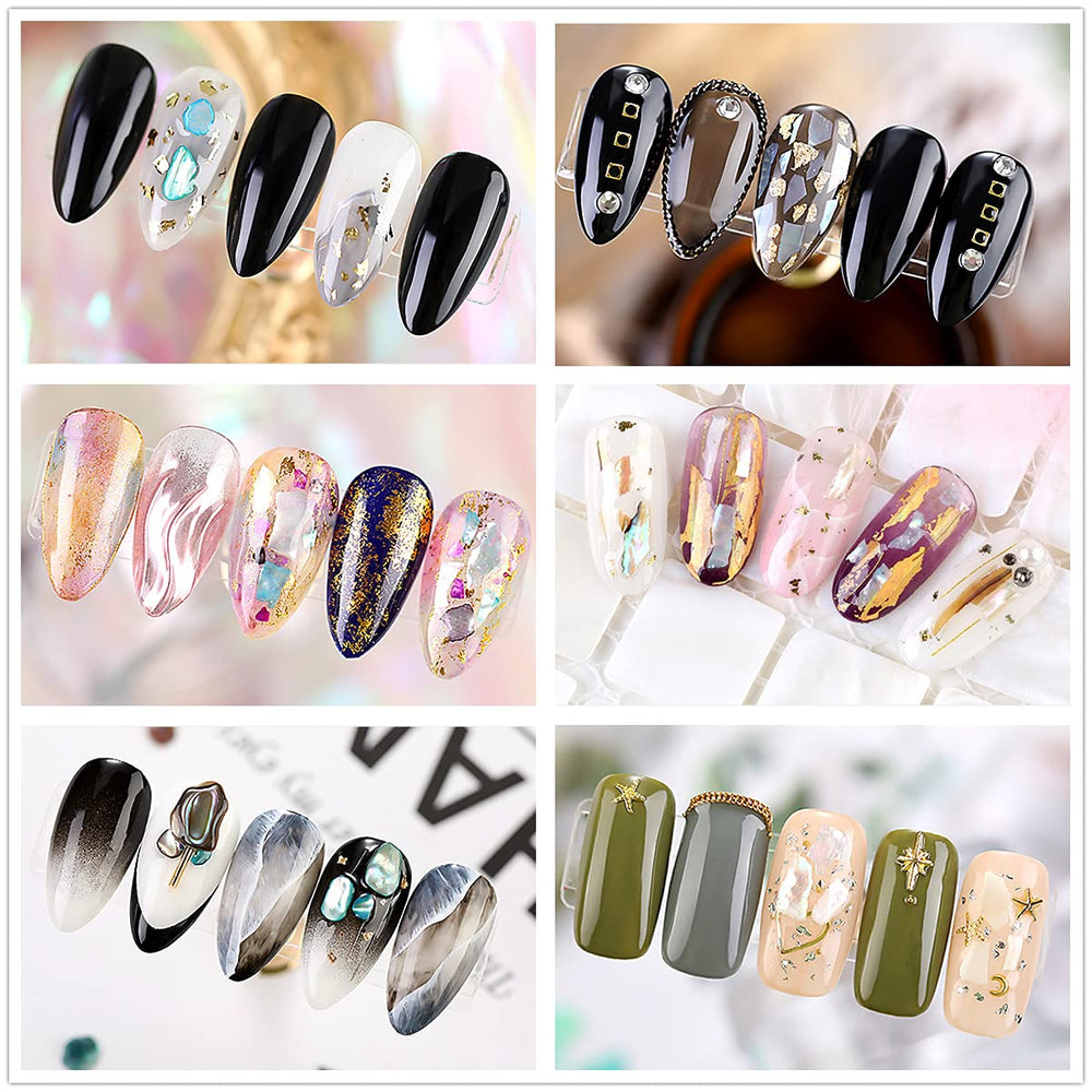 editTime lifestyle image of finished ocean-inspired manicure showcasing wearable results