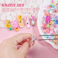 editTime charms next to ruler showing scale and proportion for nail planning