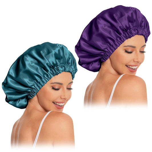 Edoneery bonnet front view showing blue zircon and purple reversible colors and protection