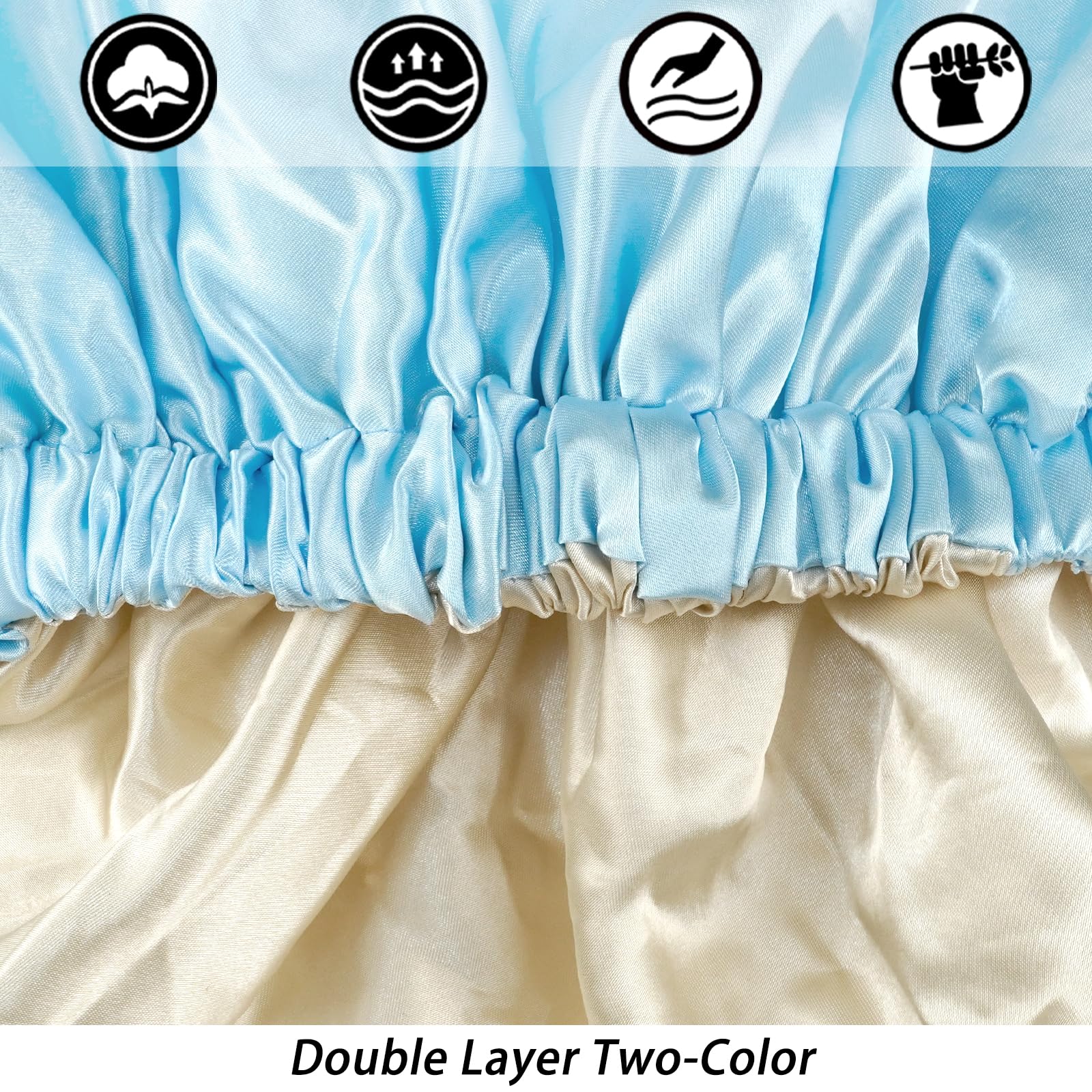 Edoneery elastic band detail demonstrating gentle secure fit without tightness