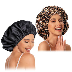 Edoneery satin bonnet front view showing full coverage and stylish look
