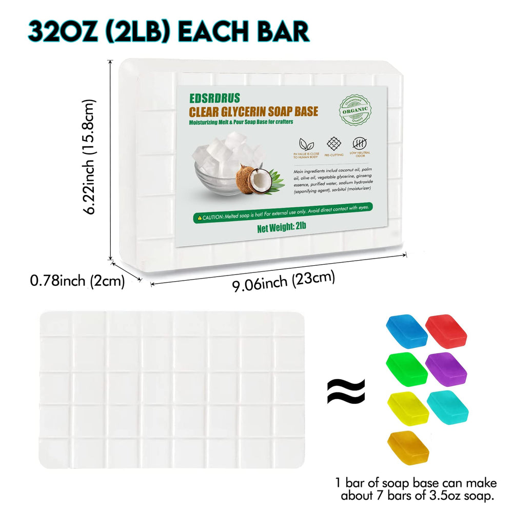 EDSRDRUS soap with embedded botanicals demonstrating decorative options