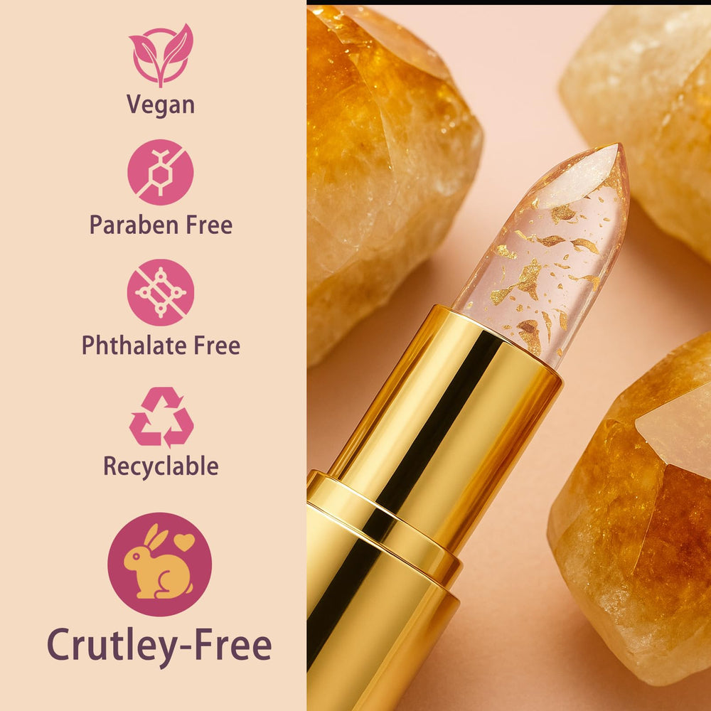 EELHOE gold foil close-up inside tube highlighting luxury detail and appeal
