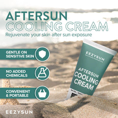 EEZYSUN applied on forearm calming sun-exposed skin visibly
