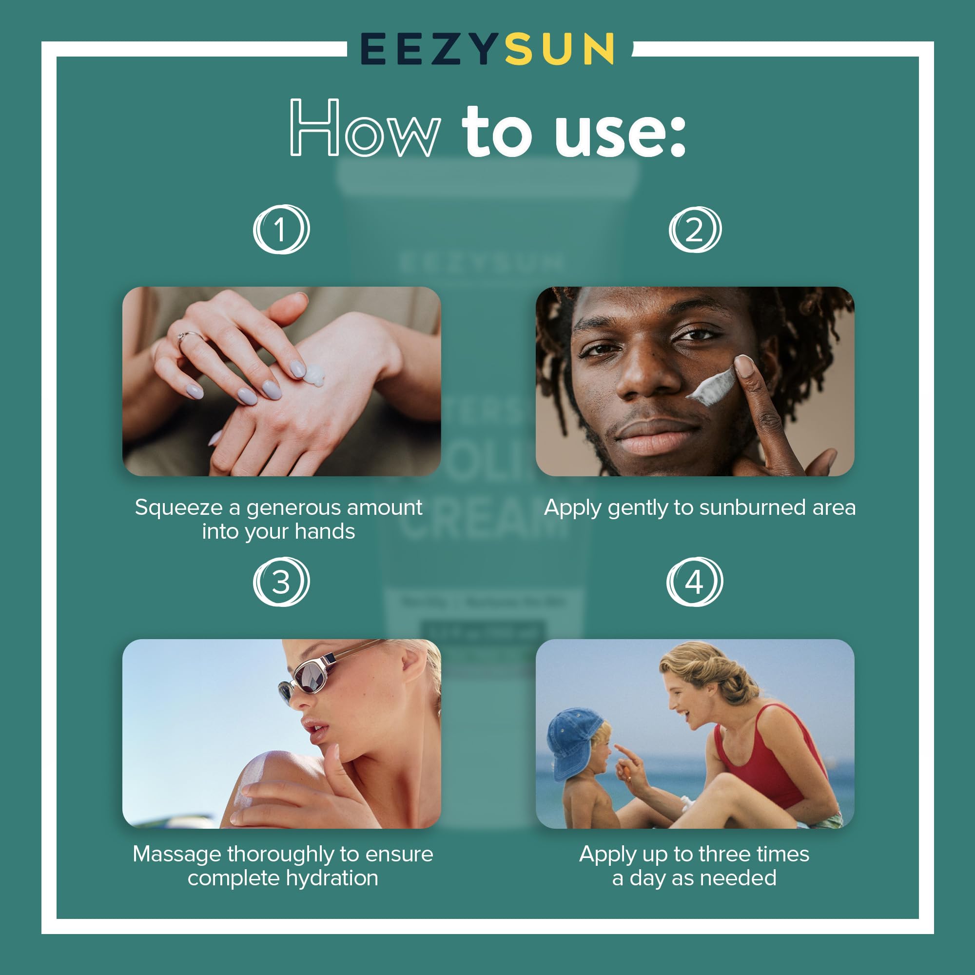EEZYSUN tube in a travel bag ready for beach or vacation relief
