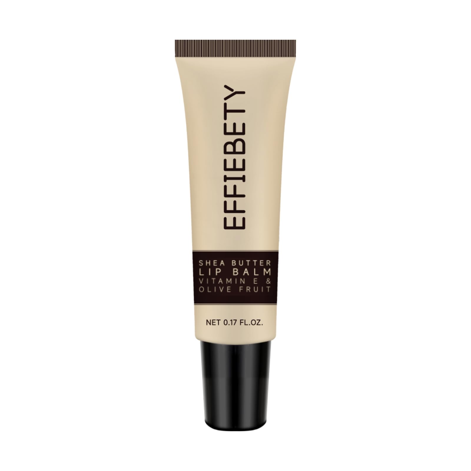 EFFIEBETY lip balm being applied outdoors in winter demonstrating protection from dry weather